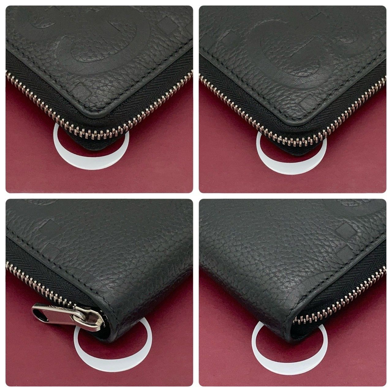 超極美品】グッチ GUCCI ラウンドジップ長財布 ジャンボGG ブラック