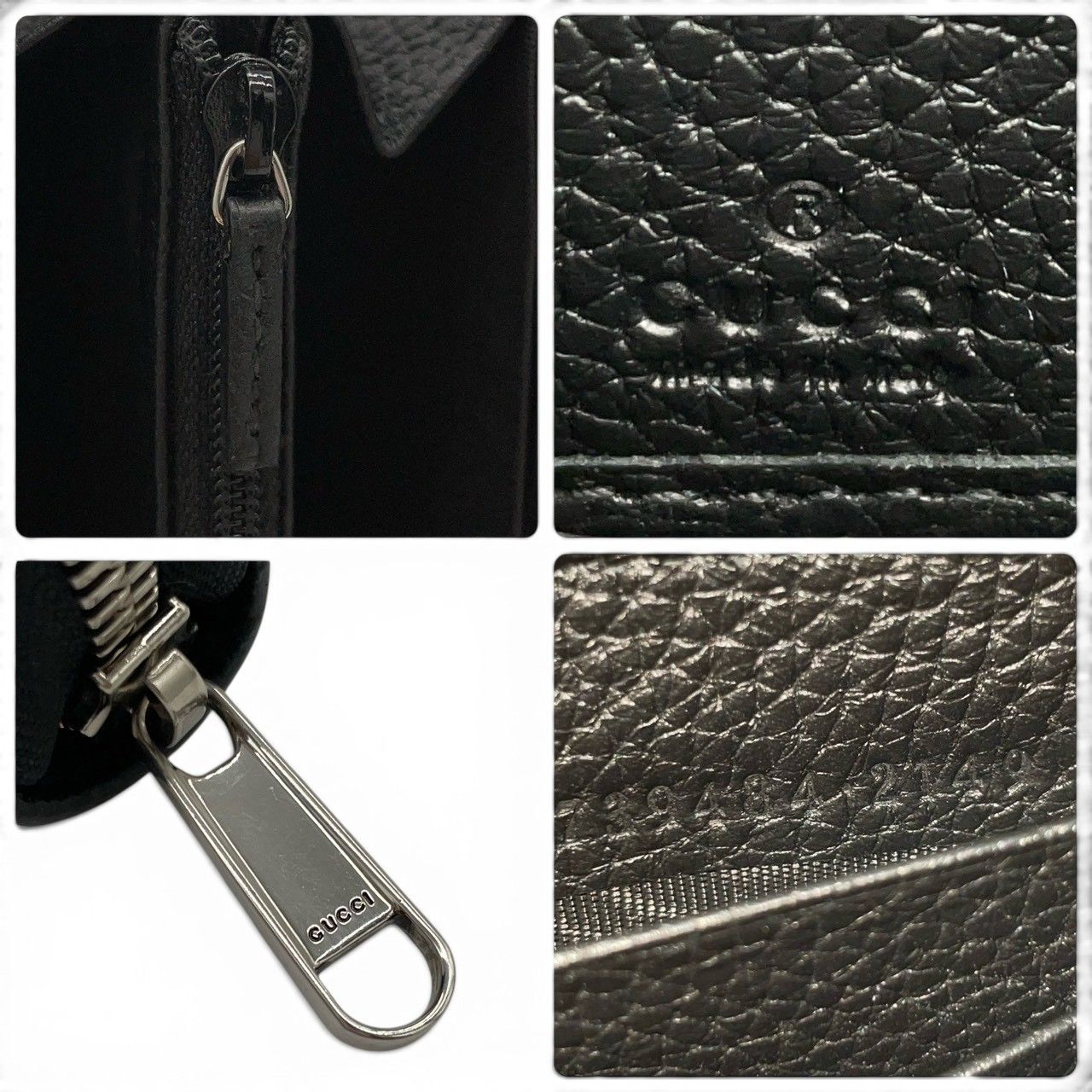 超極美品】グッチ GUCCI ラウンドジップ長財布 ジャンボGG ブラック