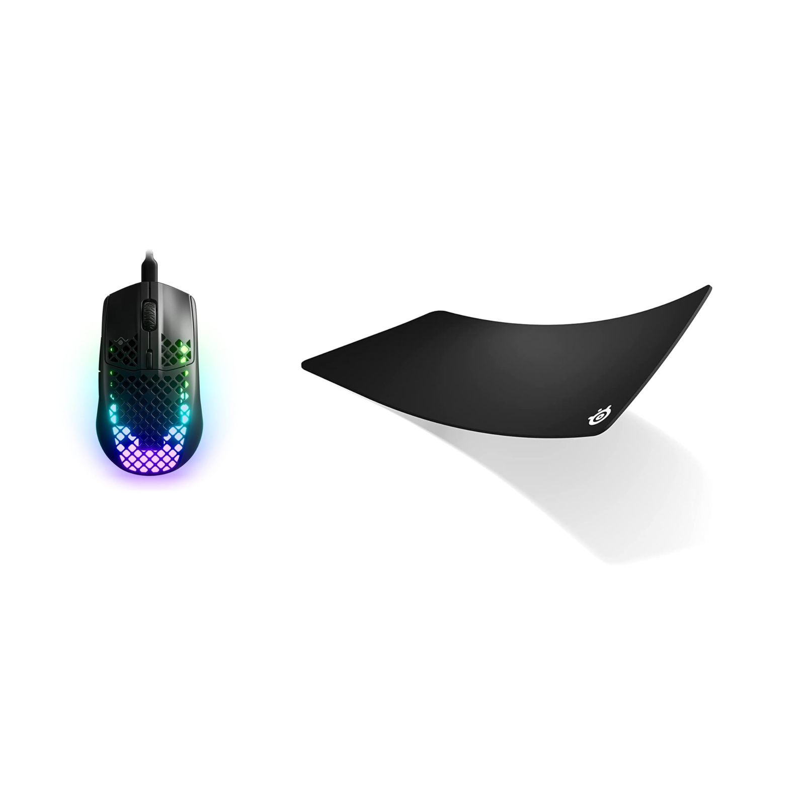 新品 SteelSeries ゲーミングマウス 無線 Aerox 3 Wireless Onyx 62612J + ゲーミングマウスパッド 大型 90cm×40cm×0.4cm QcK Heavy XXL 67500