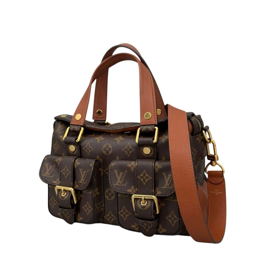 Louis Vuitton ハンドバッグ モノグラム　マンハッタン ルイヴィトン モノグラム マンハッタン ハンドバッグ PVC レザー LOUIS