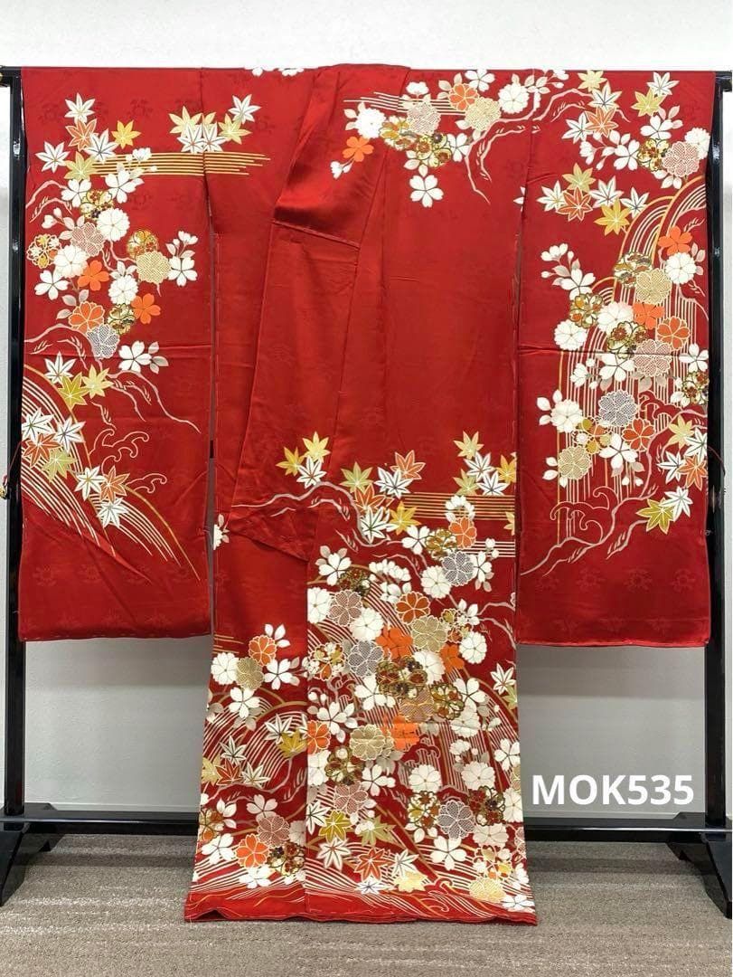 振袖 久保耕 久美すがた 仮絵羽 京友禅 正絹 未仕立て品 MOK535