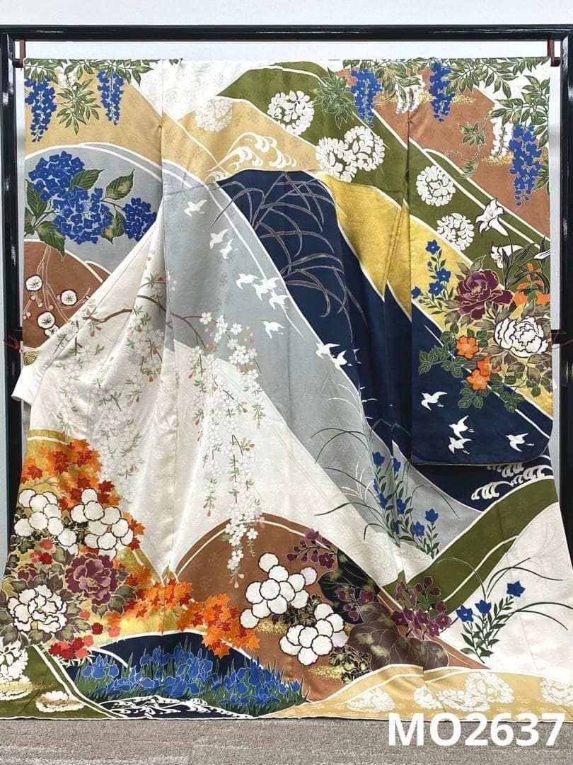 振袖 豪華 青柳 十日町 金駒 金彩 身丈177cm トールサイズ MO2637