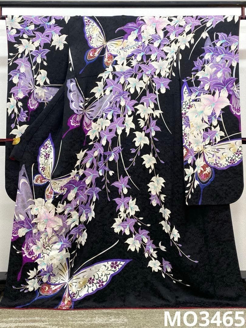振袖 銀通し 金銀彩 ラメ刺繍 身丈164cm パールトーン加工済 MO3465