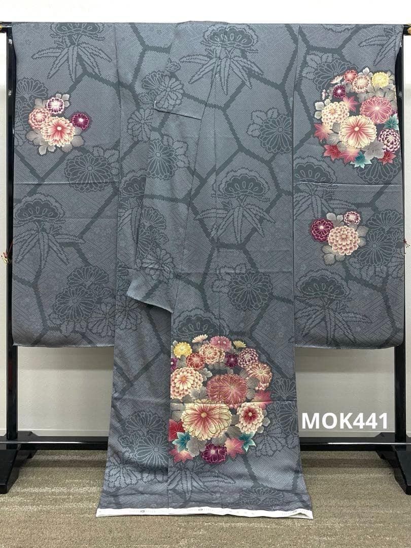 振袖 仮絵羽 JAPAN STYLE 影井ひな 正絹 未仕立て品 MOK441
