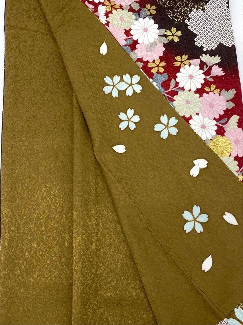 振袖 豪華 青柳 金通し 刺繍 金彩 身丈165cm 撥水加工済 MO2777 振袖 豪華 青柳 金通し 刺繍 金彩 身丈165cm 撥水加工済 MO2777
