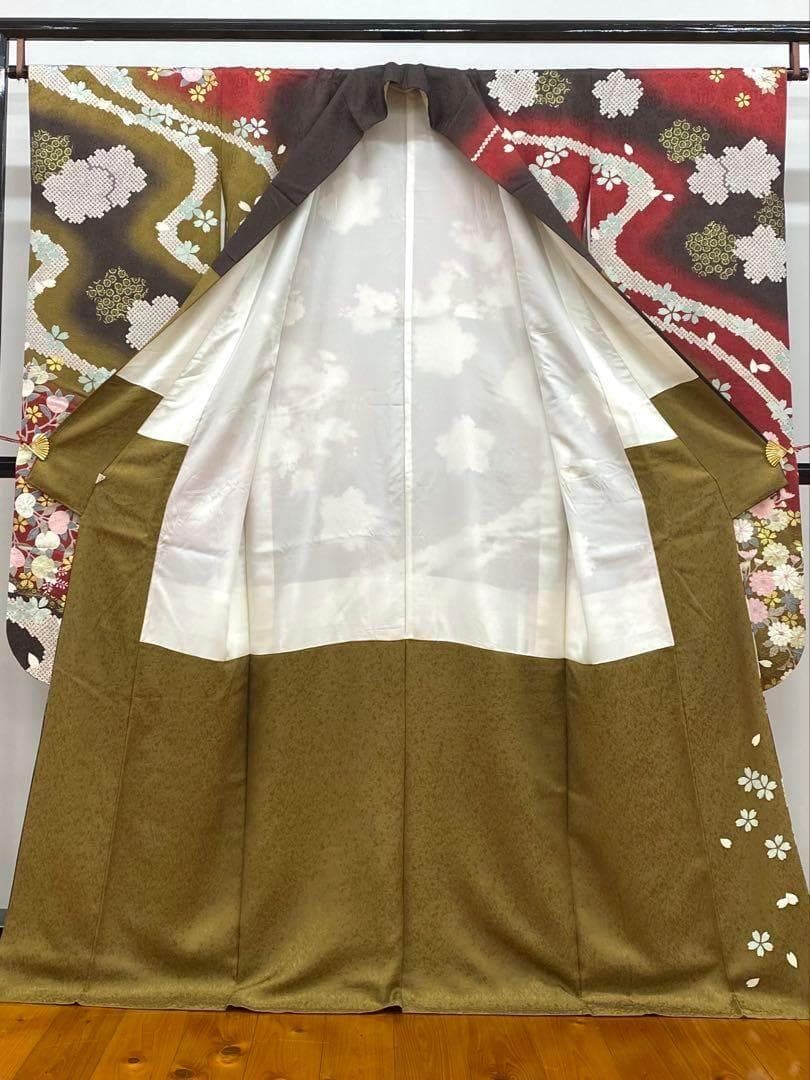 振袖 豪華 青柳 金通し 刺繍 金彩 身丈165cm 撥水加工済 MO2777 振袖 豪華 青柳 金通し 刺繍 金彩 身丈165cm 撥水加工済 MO2777