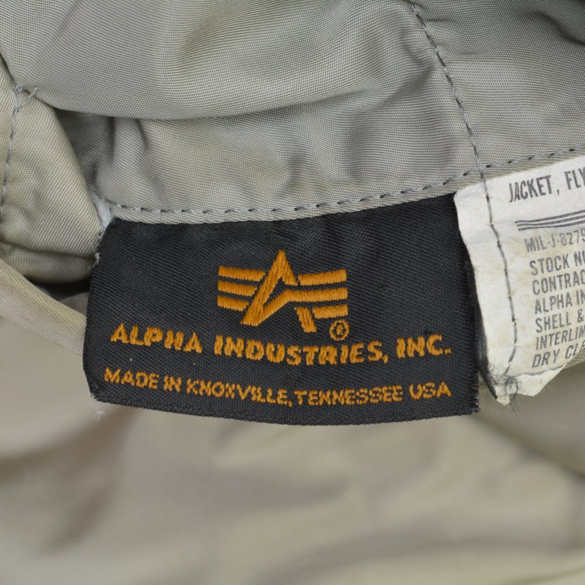 ALPHA】90s 三本線タグ USA製 MIL-J-82790J MA-1フライトジャケット