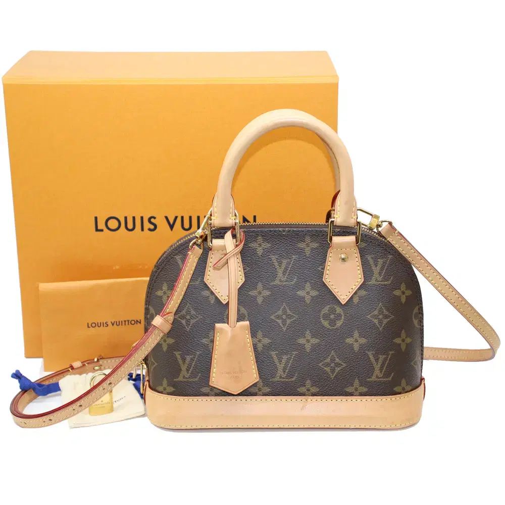 最新バージョン Louis Vuitton アルマBB クロスバック 付き フルセット M46990 (ストラップ調整可能)
