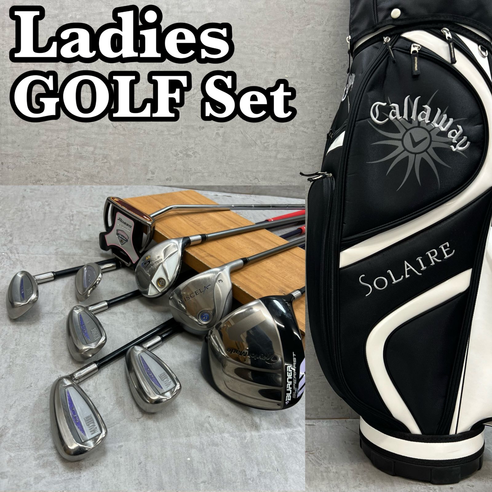 テーラーメイド マグレガー レディースゴルフ クラブセット 9本 右利き カーボン L TaylorMade MacGregor
