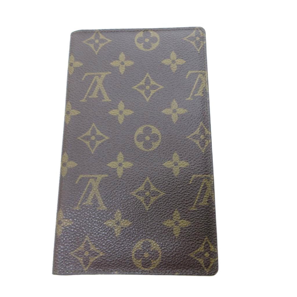 ルイヴィトン LOUIS VUITTON M62225 財布 札入れ ポルトシェキエカルトクレディ モノグラム 茶 ブラウン /HW