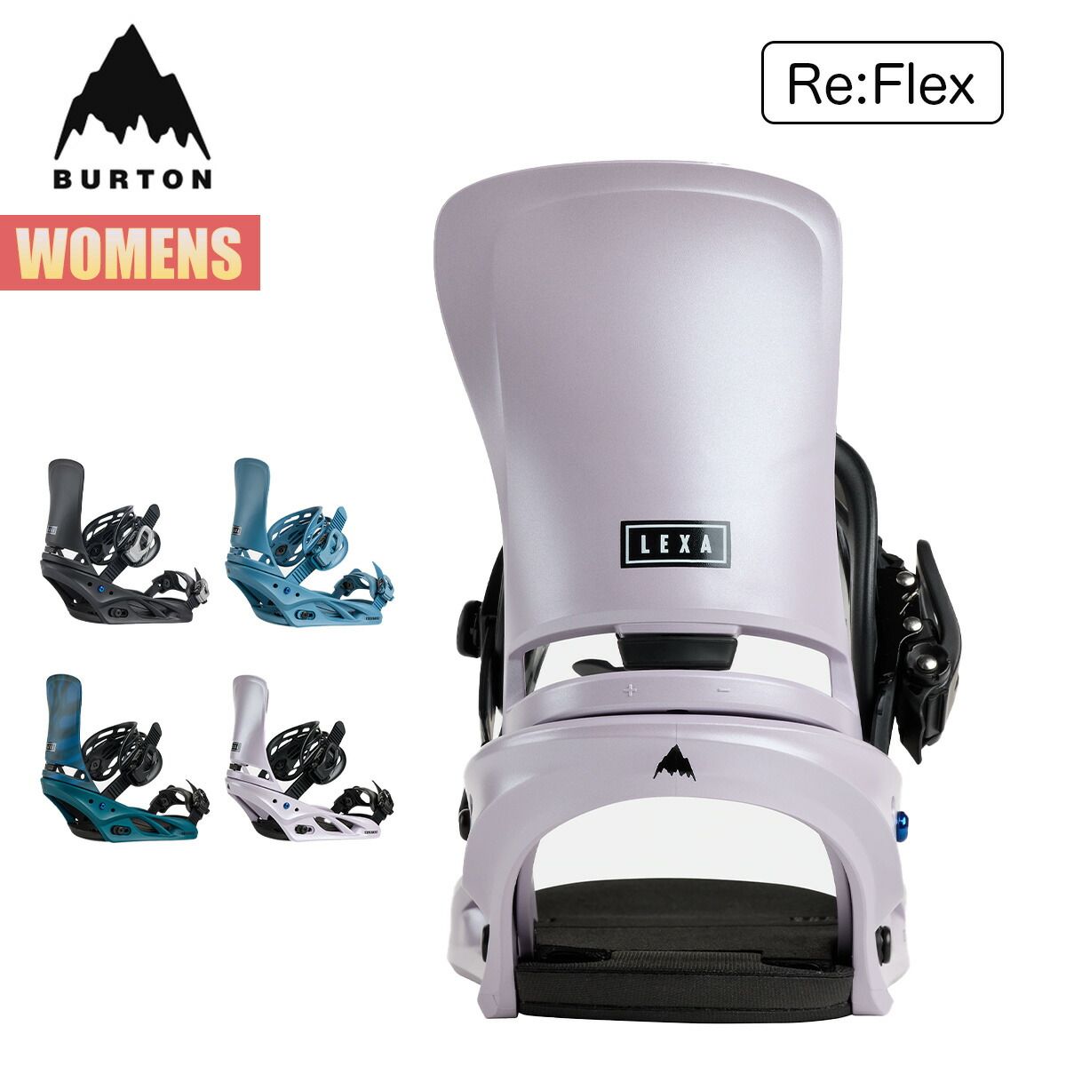 バートン ビンディング レディース 25-26 Burton レクサ リフレックス W26JP-105451 Womens Lexa Re:Flex Snowboard Bindings ウィメンズ スノーボードバインディング スノーボードギア 正規品