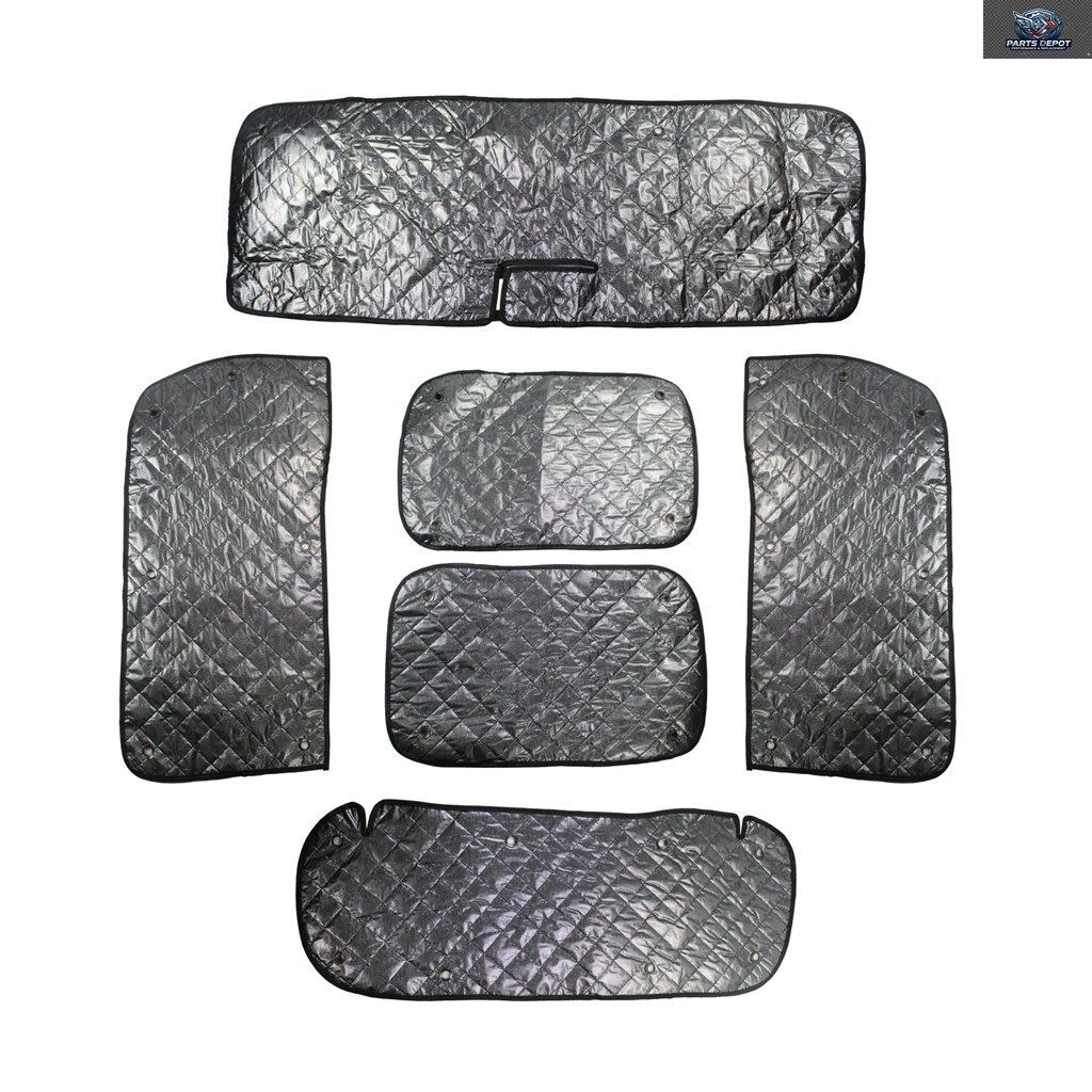 車の窓用バイザー 6個セット SUNE 断熱キット ジムニー 3ドア JB64 JB74 2019 - 25