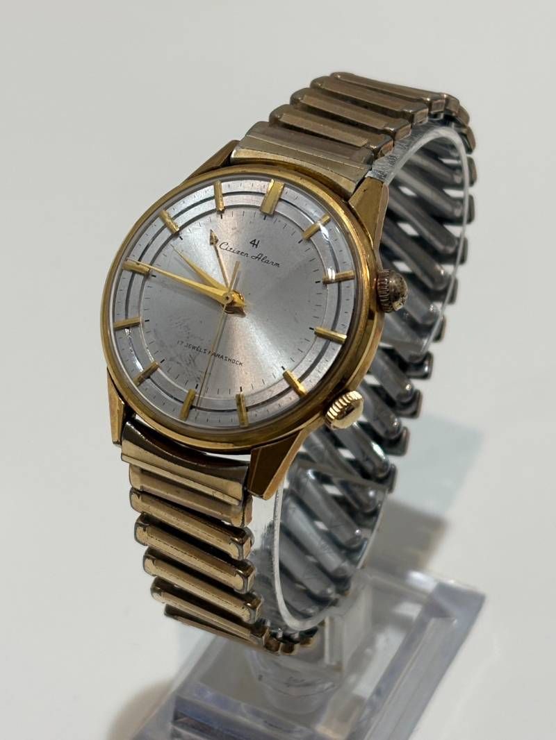 CITIZEN シチズン アラーム 4H エバーベルト 手巻き 腕時計 稼動品