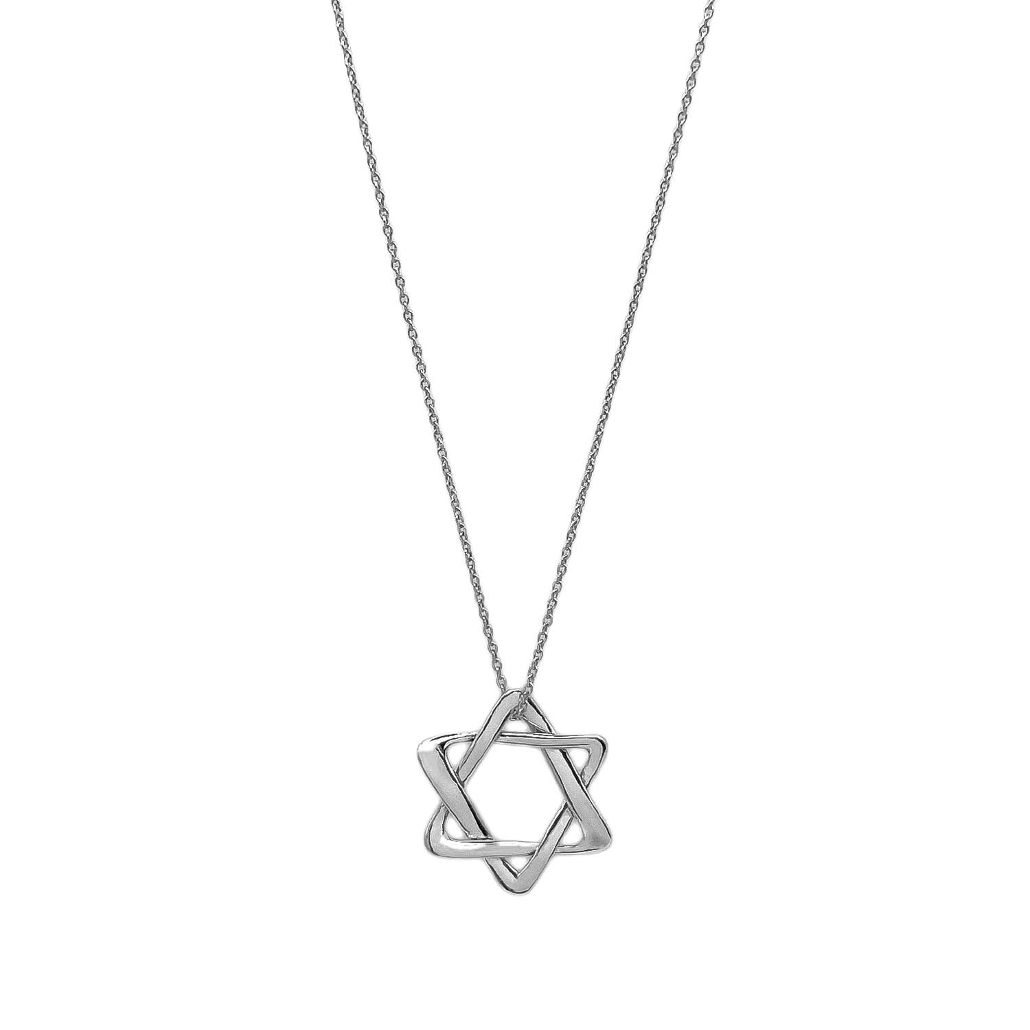 TIFFANY&Co. ティファニー スターオブダビデ ネックレス ペンダント 星 SV925 シルバー 新品仕上済 ユニセックス 【中古】