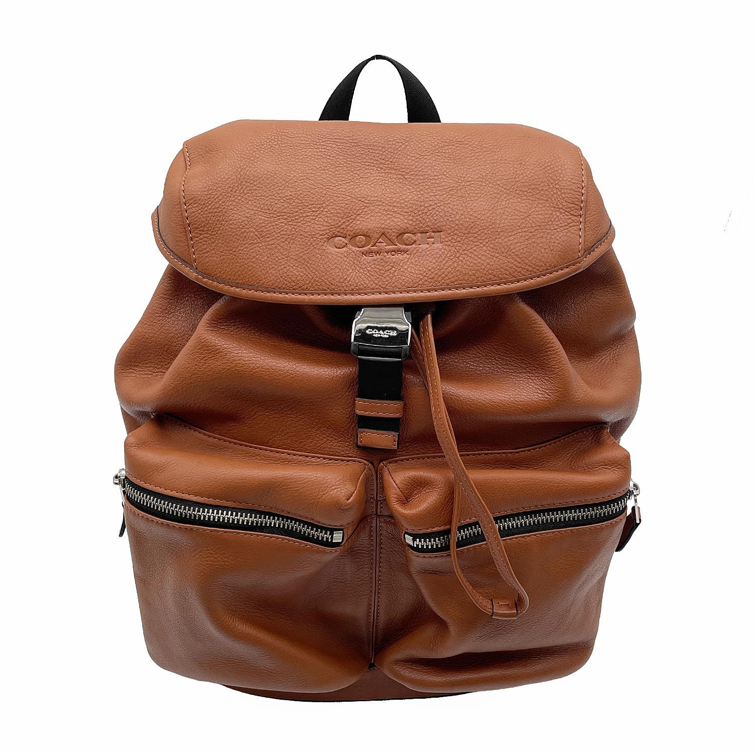 COACH コーチ スムースレザー リュック・デイパック バックパック F71728 レザー ブラウン ユニセックス 【中古】