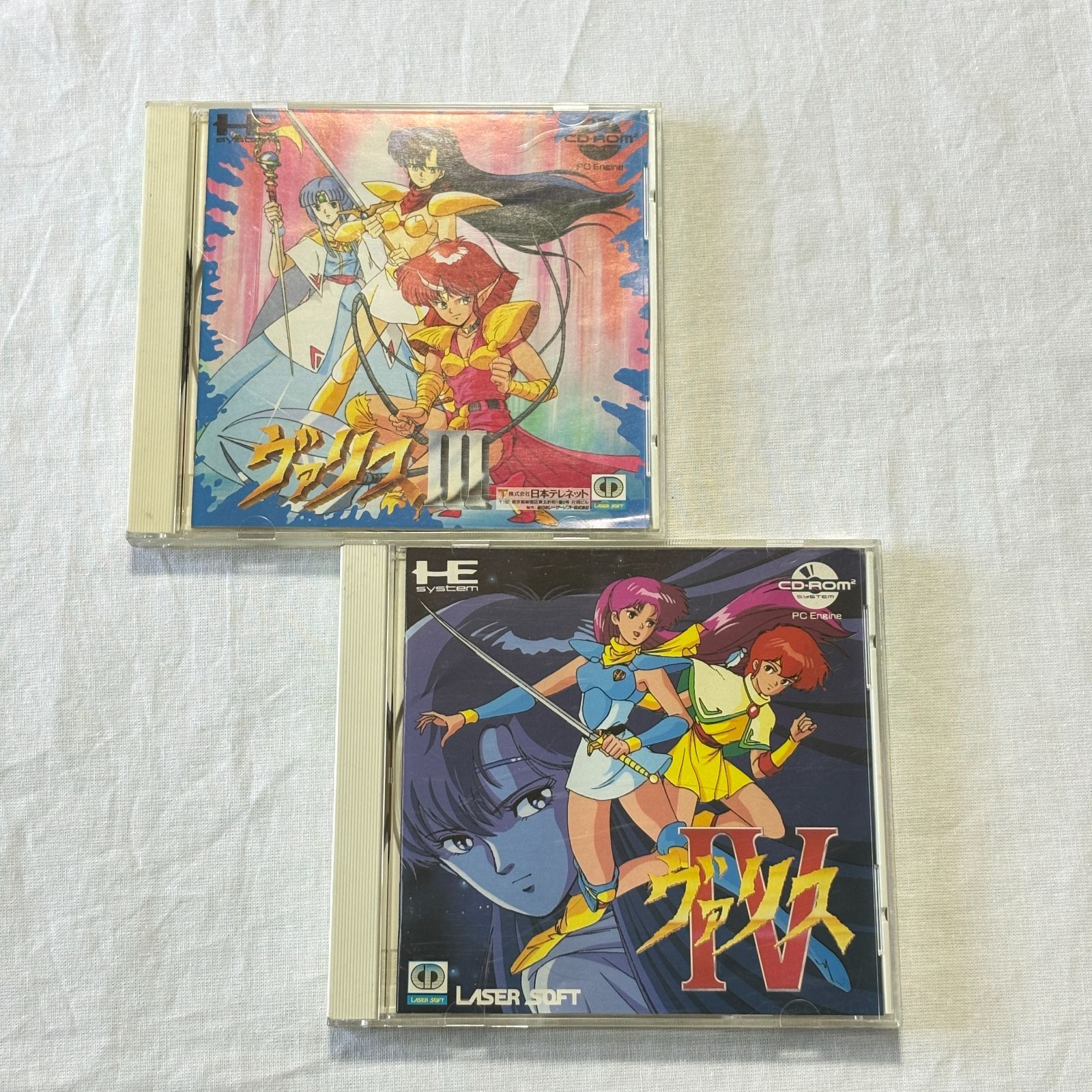 ヴァリスⅢ ヴァリスIV 2本セット VALIS レーザーソフト PCエンジン CD