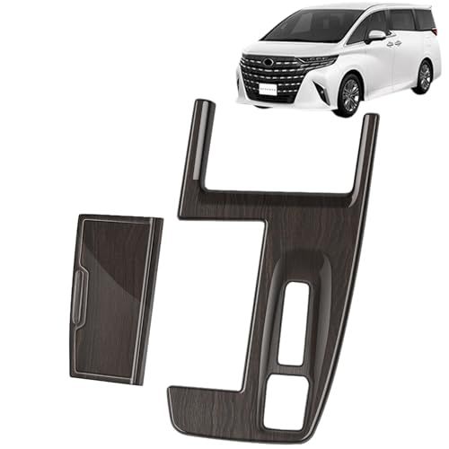 R◆適用新型 アルファード40系 ヴェルファイア 40系 カスタム アクセサリー パーツ シフトパネルカバー ガーニッシュ ギアシフトパネルカバー 車種専用 室内装 用品 グッズ 保護 パーツ ハエレクトロシフトマチックレバー用艶消木目調ブラ 0adc9387
