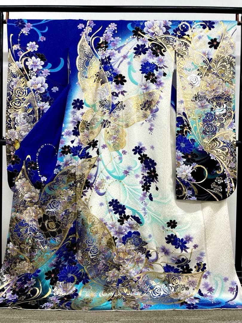 振袖 スパンコール グリッター 刺繍 トールサイズ 身丈177cm MO3821