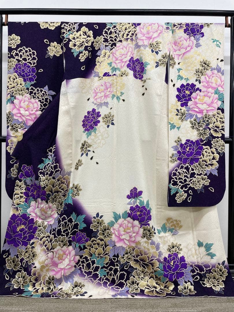 振袖 スパンコール 刺繍 やまと扱い 身丈171cm 撥水加工済 MO3819
