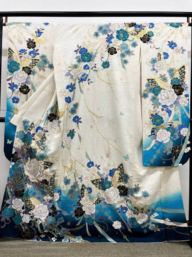 振袖 久保耕 久美すがた 仮絵羽 京友禅 正絹 未仕立て品 MOK536