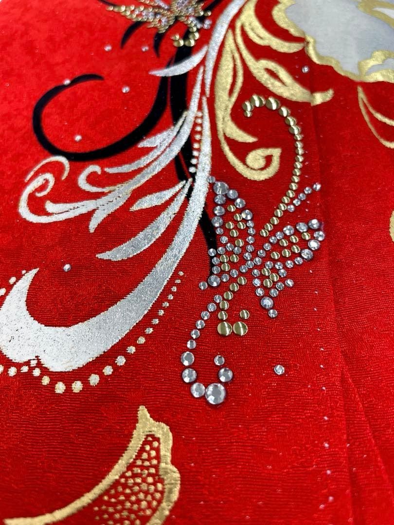 振袖 ストーン 刺繍 金彩 銀通し 身丈174cm 撥水加工済 MO3820