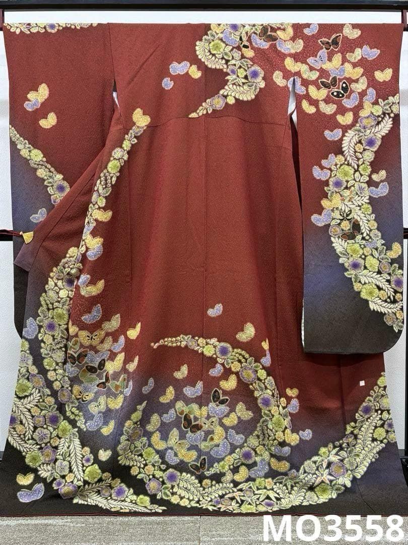 振袖 辻ヶ花 絞り 金通し 金彩 身丈173cm 撥水加工済 MO3558