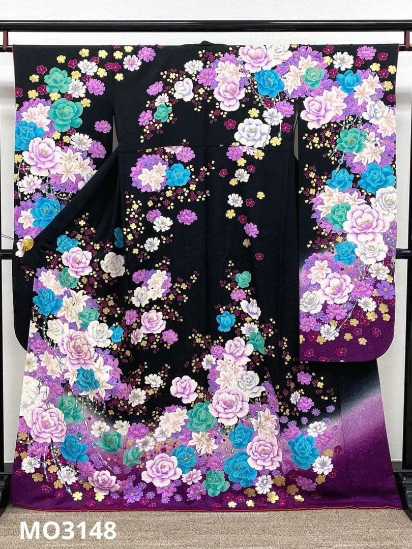 振袖 豪華 金駒 金彩 銀通し 身丈158cm 撥水加工済 MO2946