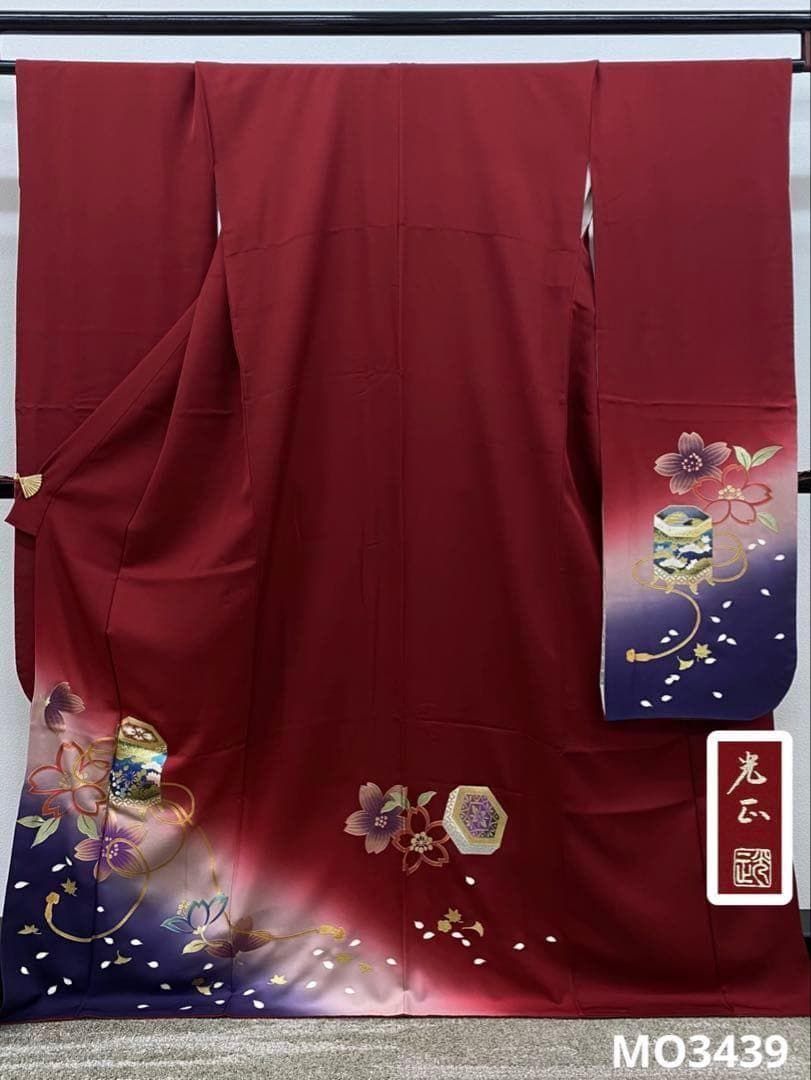 振袖 豪華 銀通し 刺繍 銀彩 紋意匠 身丈171cm 撥水加工済 MO2780