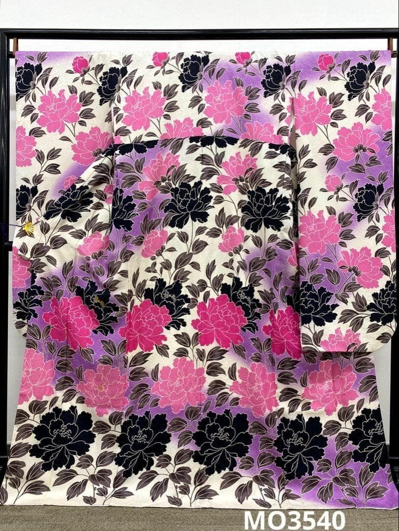 振袖 金刺繍 銀通し 身丈169cm パールトーン加工済 MO3540