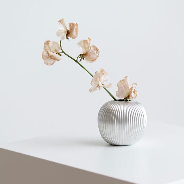 未使用新品　能作　フラワーベース - suzu - りんご　505110　錫100％　NOUSAKU　のうさく　箱入り　花瓶　花器　一輪挿し　アップル　林檎