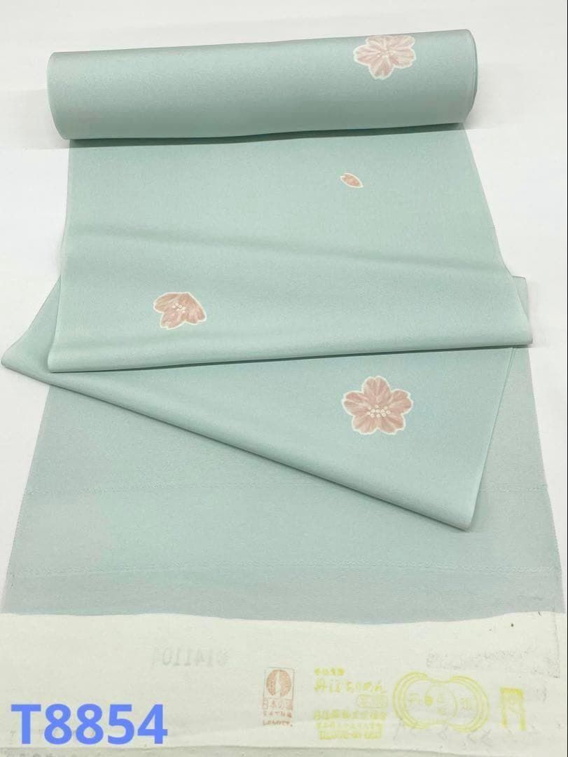 小紋 飛び柄 桜 正絹 反物 T8854