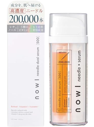 NOWL ニードルデュアルセラム 針美容液 30ml【毛穴・ハリ・保湿】高濃度 レチノール エクソソーム ヒアルロン酸 スキンケア 2層構造 日本製 マードゥレクスpms