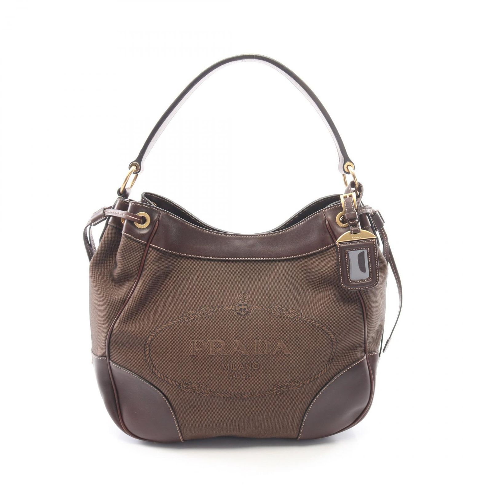 PRADA プラダ LOGO JACQUARD ロゴジャガード ショルダーバッグ