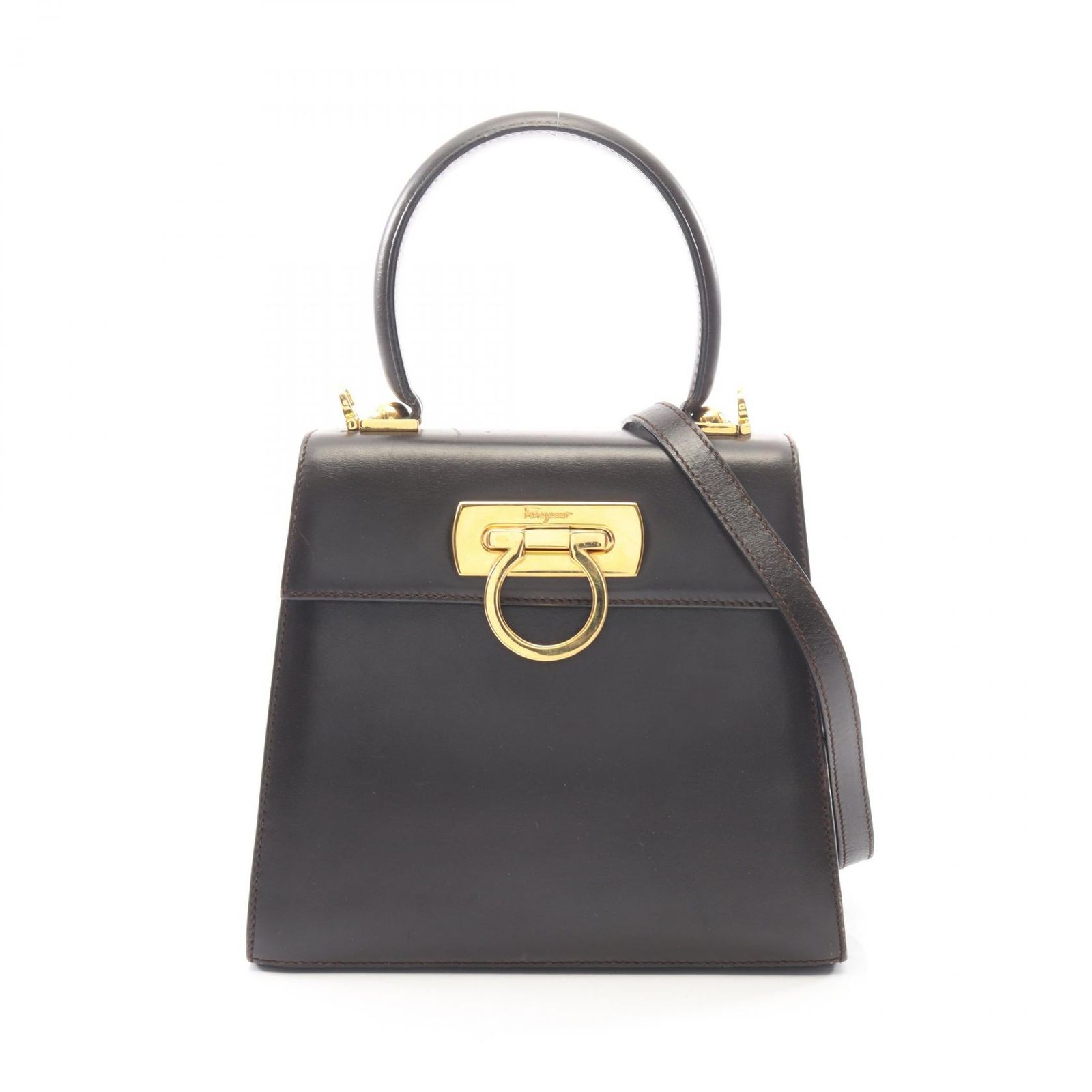 Salvatore Ferragamo サルヴァトーレフェラガモ ガンチーニ 2WAY ハンドバッグ