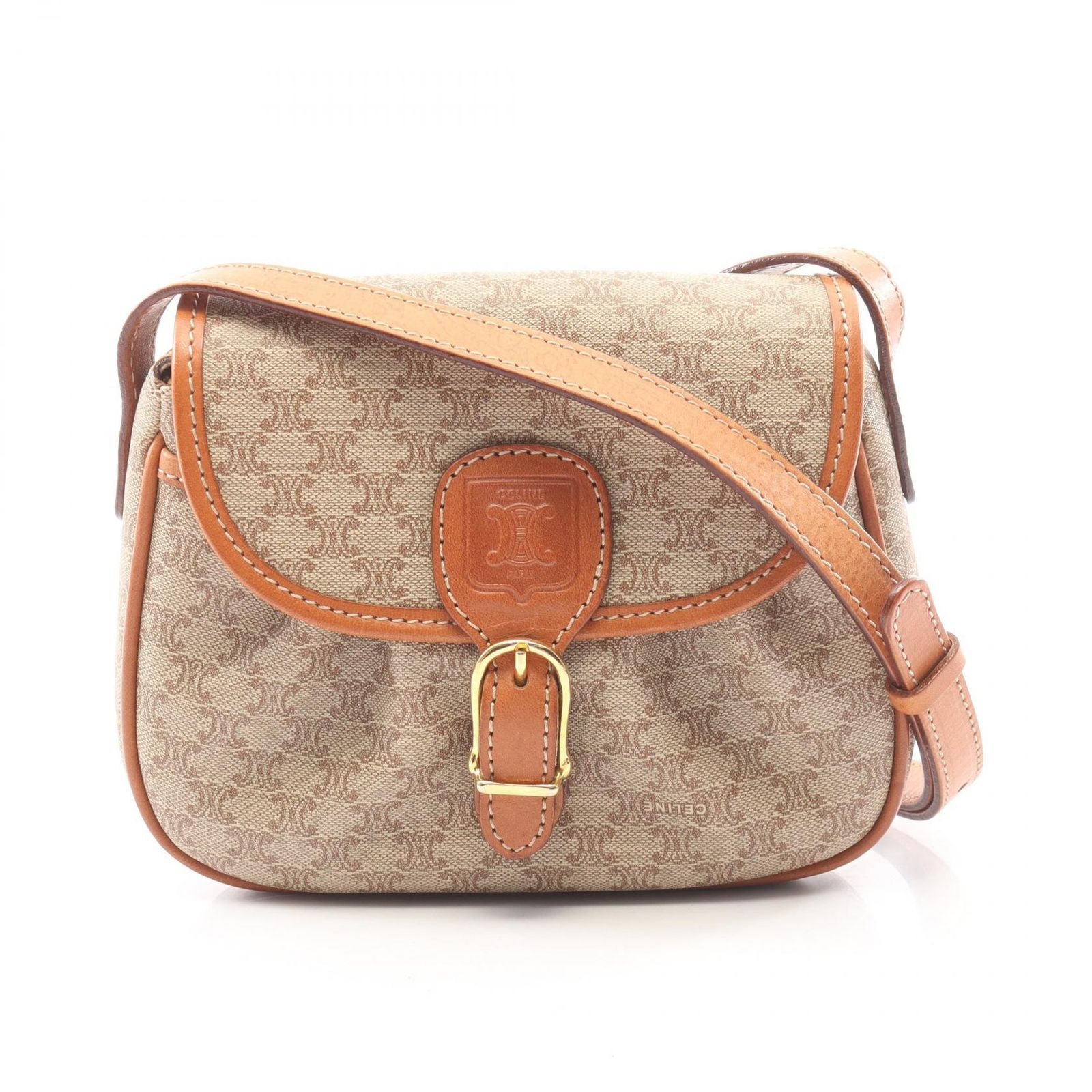 CELINE セリーヌ マカダム ミニ ショルダーバッグ