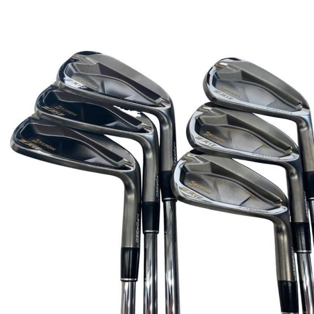 【中古】 ダンロップ SRIXON ZXi7 ブラック 6S アイアンセット IR 純正特注シャフト (フレックスS) メンズ 男性用 右利き 右用 Cランク ゴルフクラブ