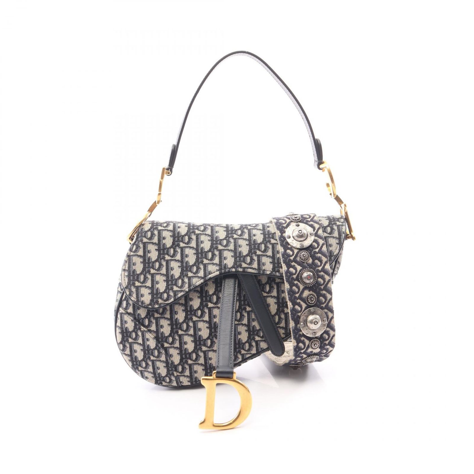 Dior ディオール サドルバッグ オブリークジャカード 2WAY ハンドバッグ
