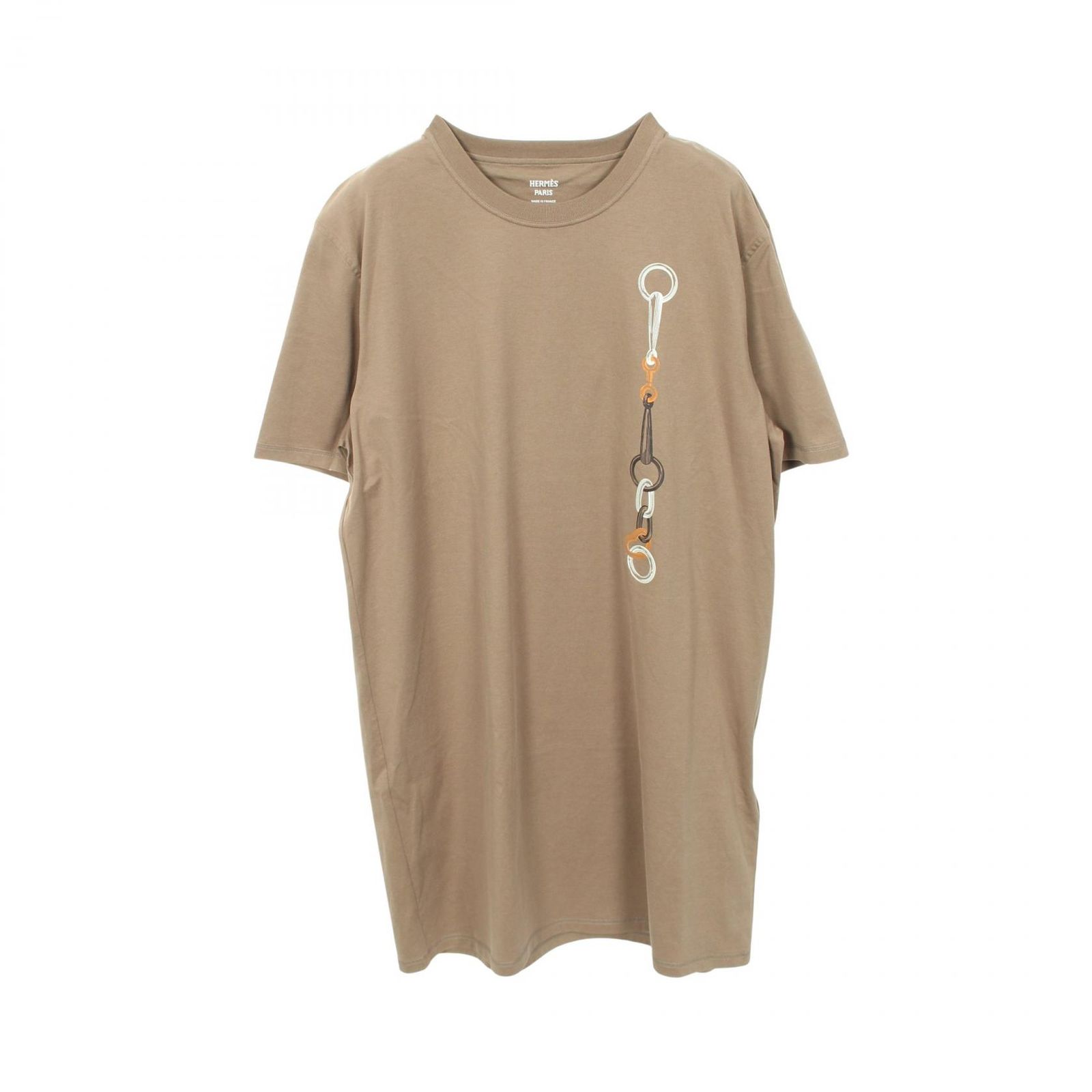 HERMES エルメス プリント 半袖Tシャツ ワンピース