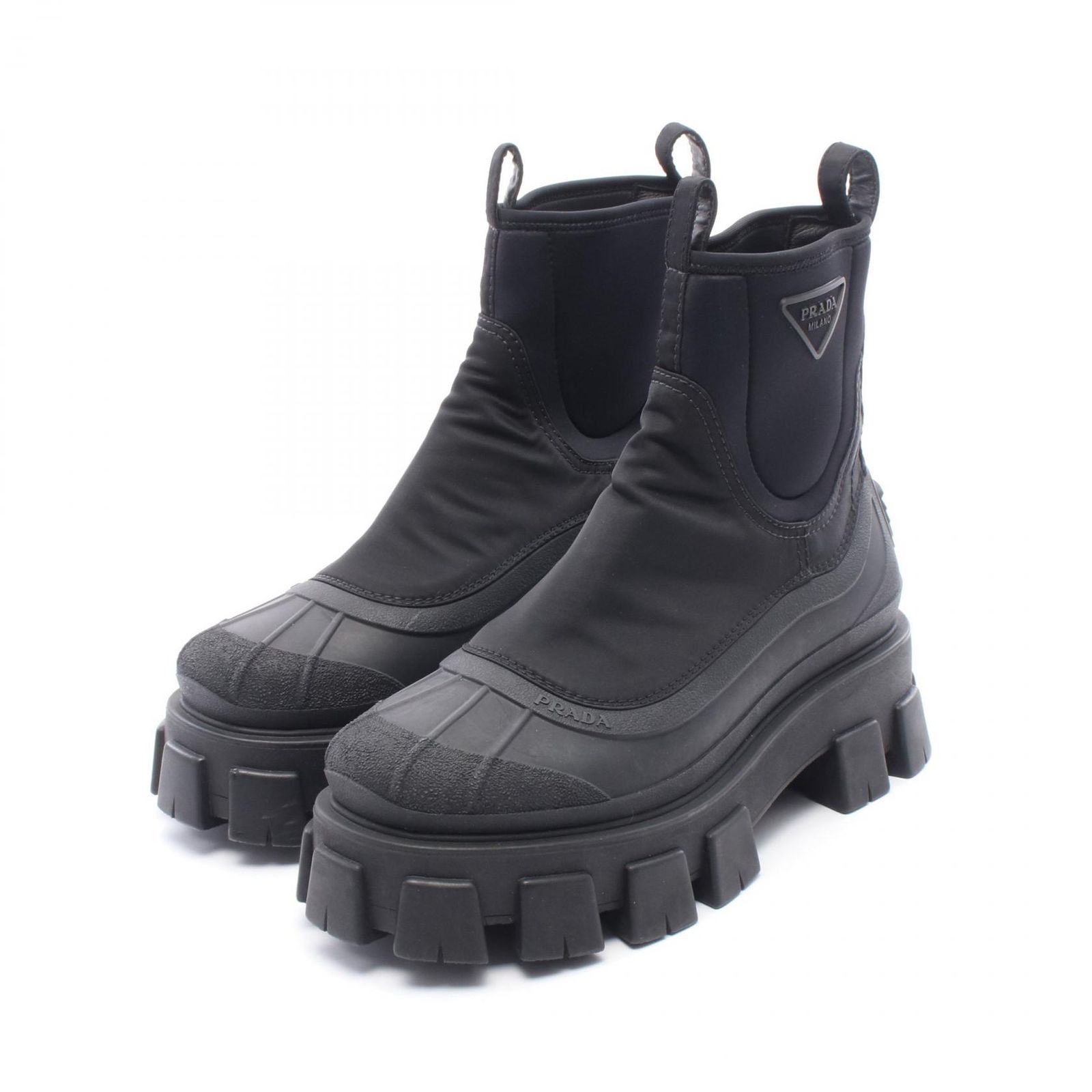 PRADA プラダ Re-Nylon モノリス ギャバジン ブーツ
