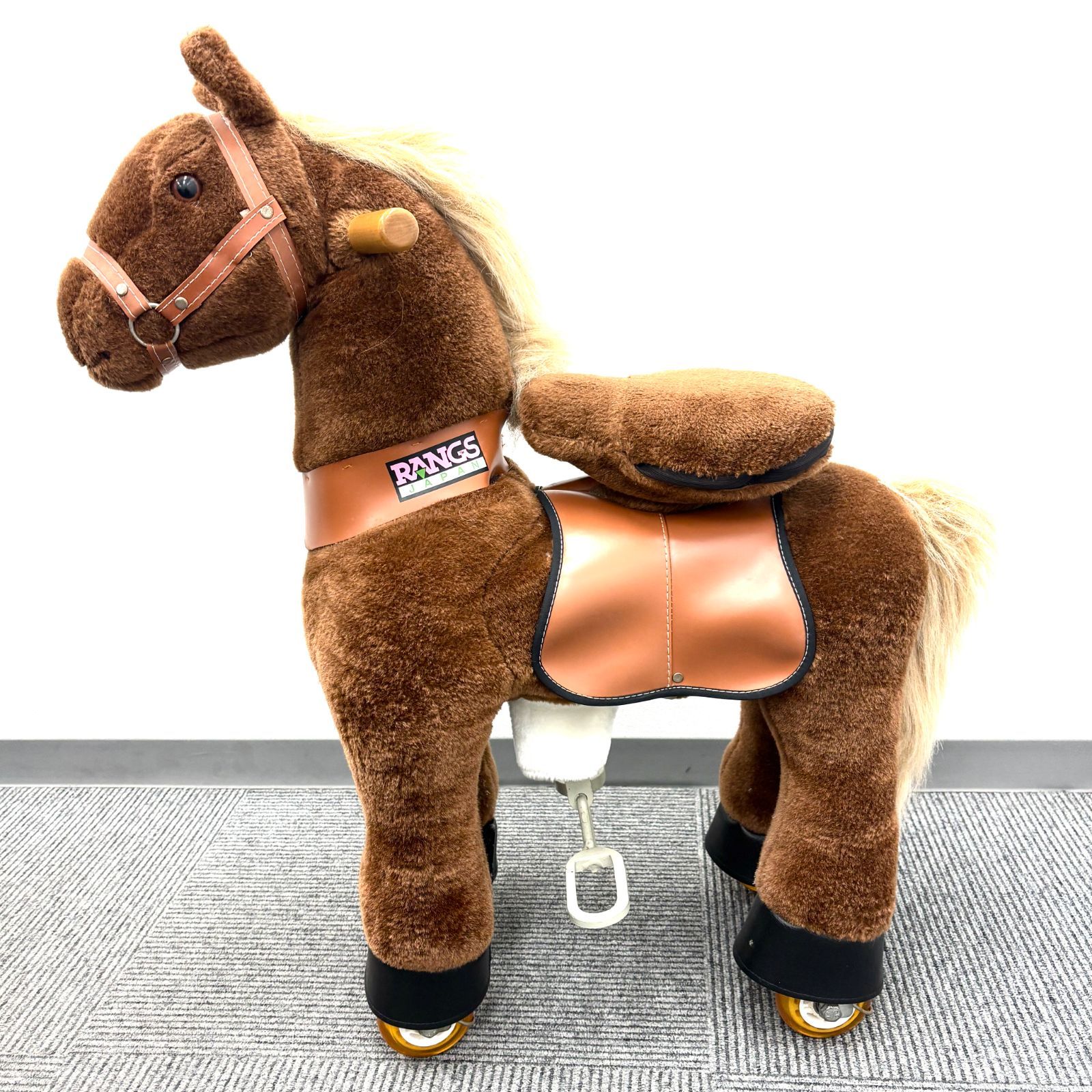 【希少】RANGS JAPAN エコポニー 乗馬玩具 乗り物 エコアニマル 4輪 現状品 D-6437
