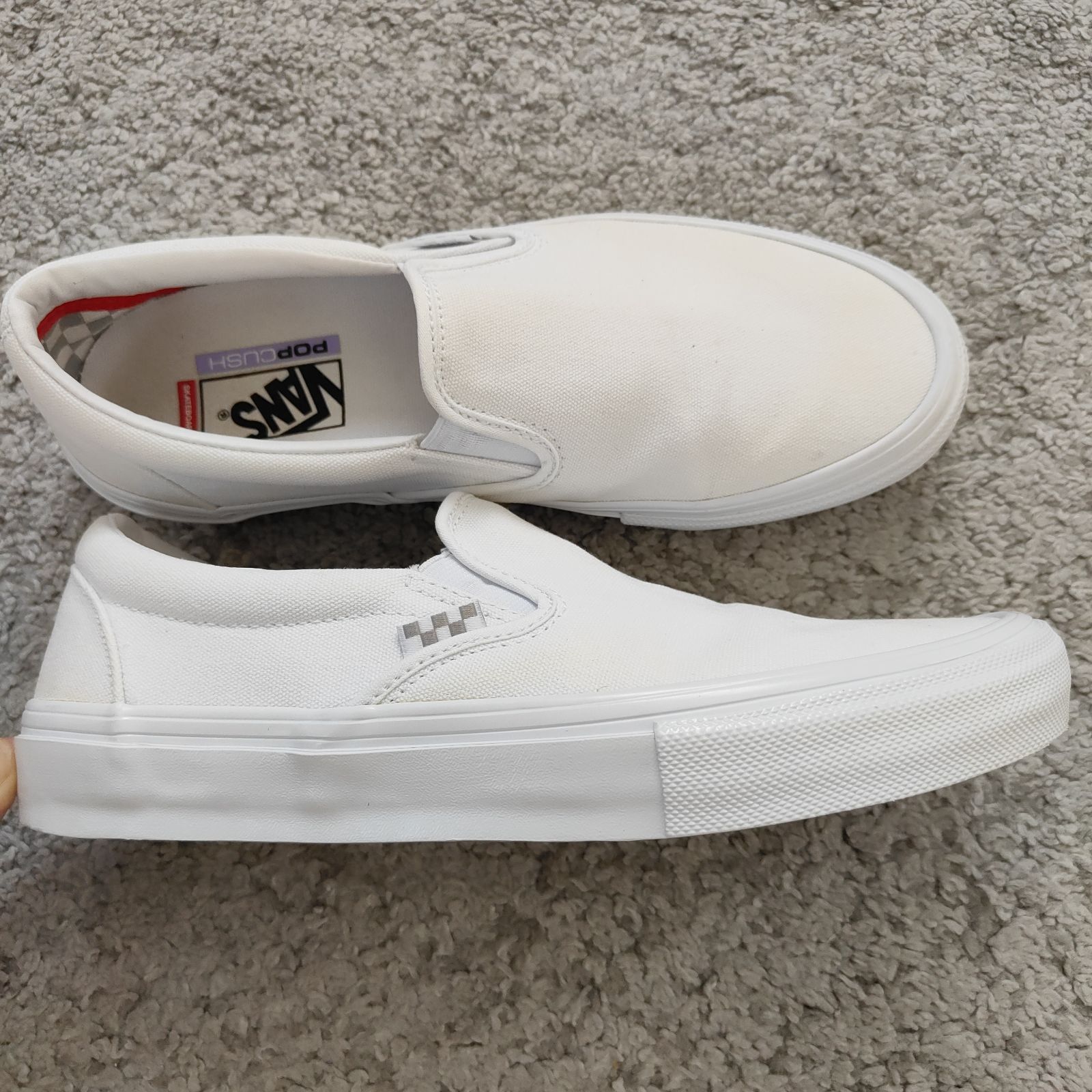VANS ヴァンズ バンズ Pop Cush スリッポン キャンバス地 スニーカー 