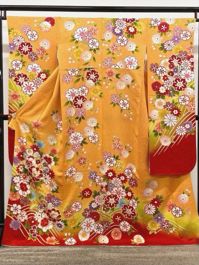振袖 金駒 紋意匠 身丈167cm HKT165