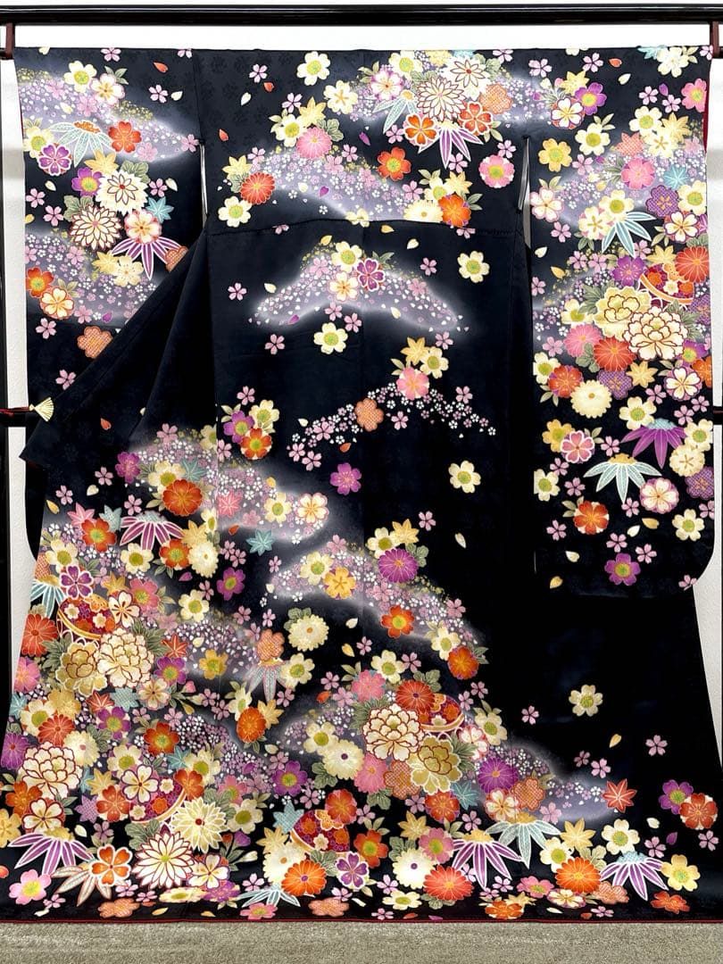 振袖 金駒 金彩 紋意匠 身丈171cm HKT164
