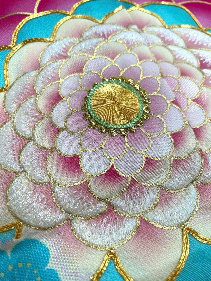 ブランド振袖 仮絵羽 Blythe 正絹 未仕立て品 八掛付き MOK753 - メルカリ