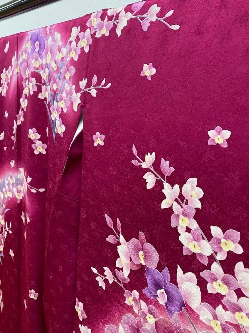 振袖 ラメ刺繍 金駒 紋意匠 身丈163cm MO3266