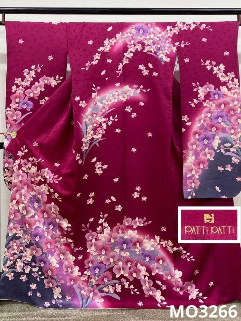 振袖 ラメ刺繍 金駒 紋意匠 身丈163cm MO3266
