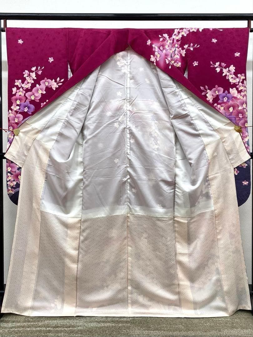 振袖 ラメ刺繍 金駒 紋意匠 身丈163cm MO3266