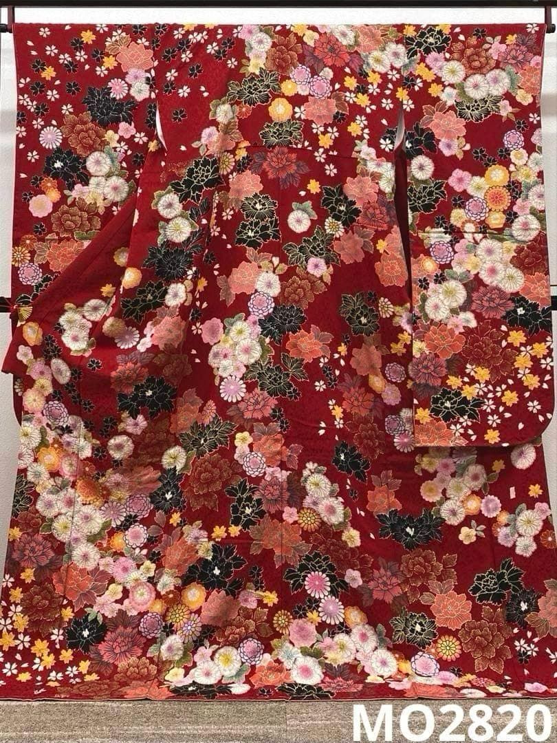振袖 桐屋 翠山工房 絞り 辻ヶ花 金通し 金彩 身丈176cm MO2820