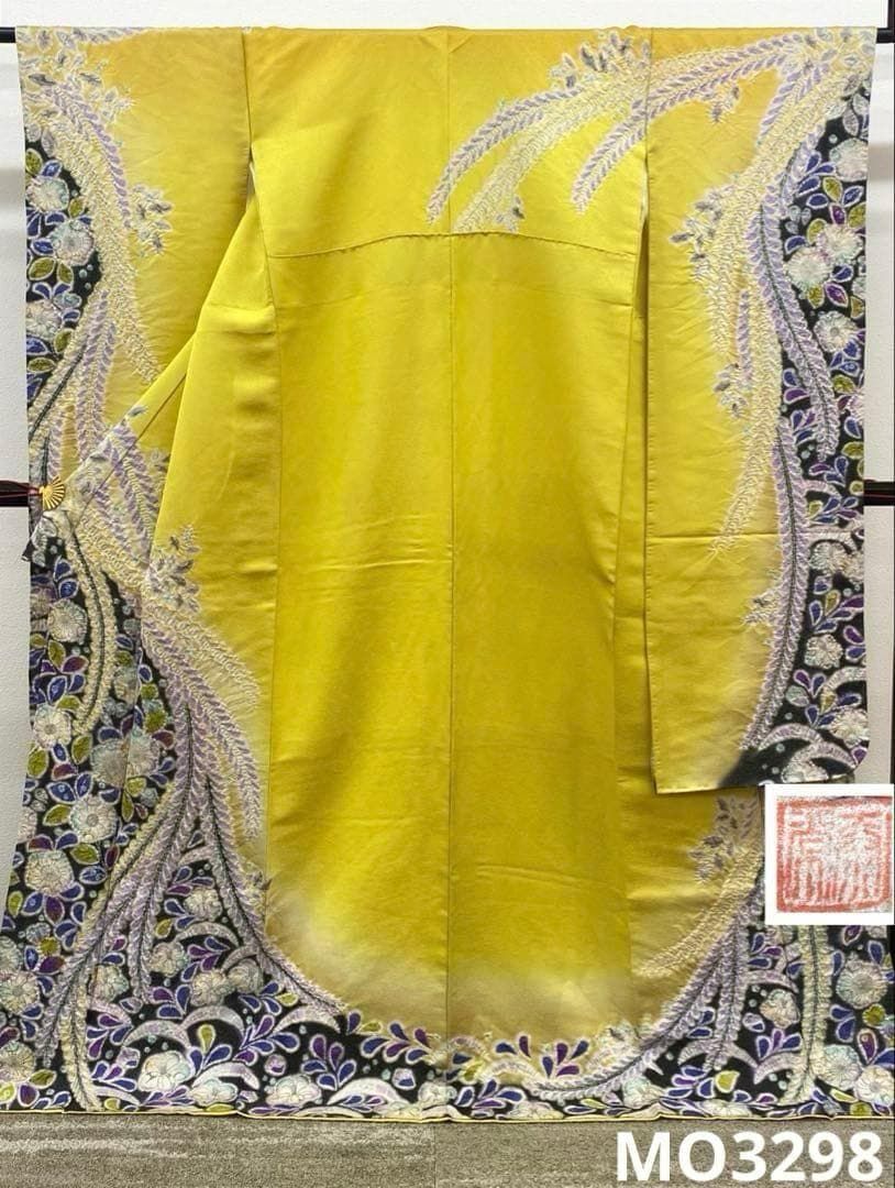 振袖 絞り 辻ヶ花 身丈168cm MO3298