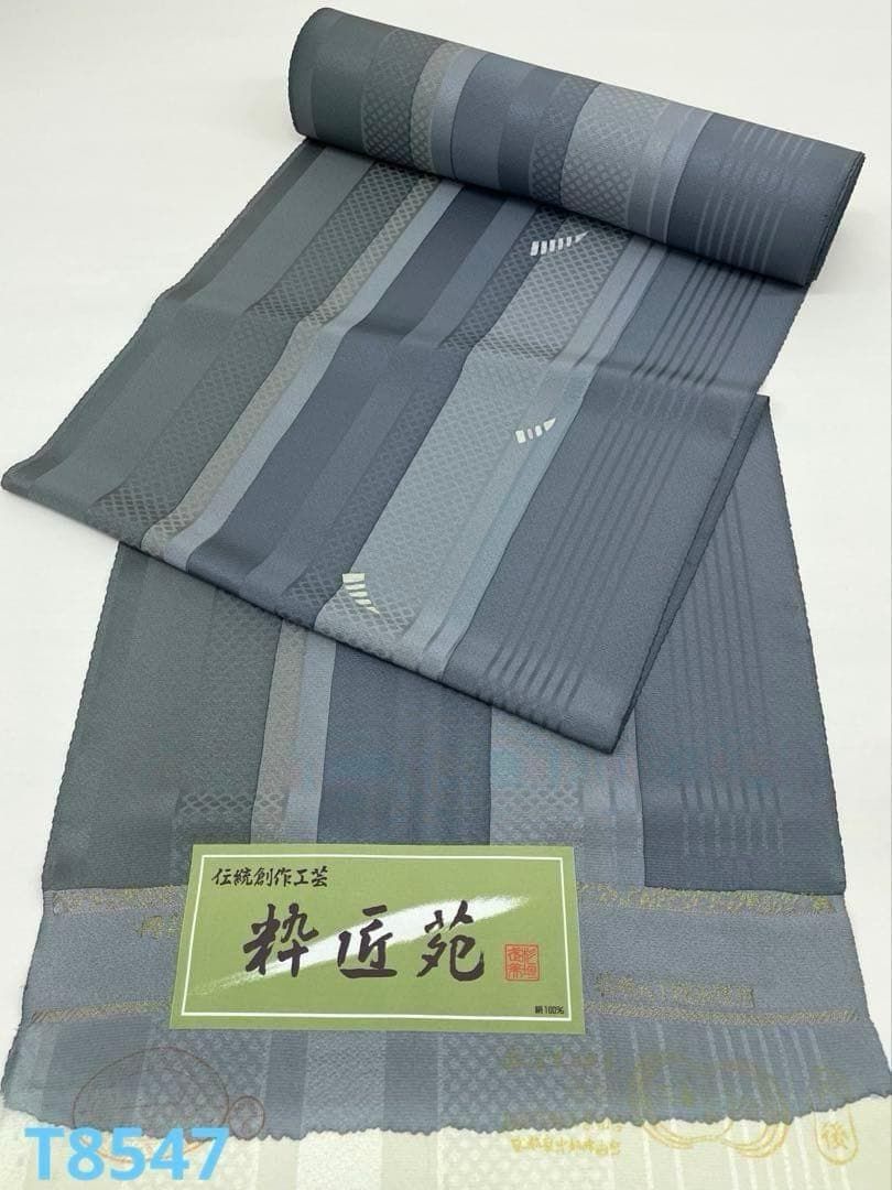 小紋 縦稿 紋意匠 正絹 反物 T8547